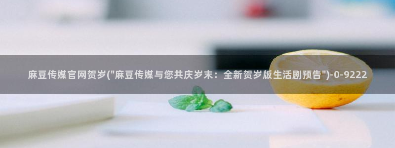 麻豆演员资料