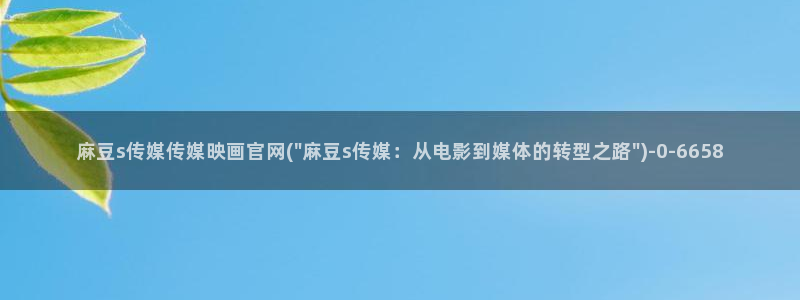 麻豆SEO关键词：麻豆s传媒传媒映画官网(\